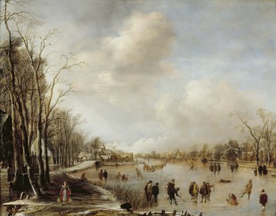 Winter Landscape by Aert van der Neer